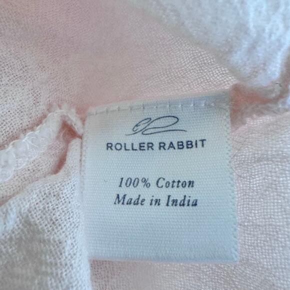 Roller Rabbit Embroidered Peasant Sleeve Top - Size S - Picture 6 of 6